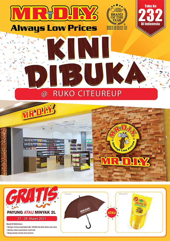 Soft Opening Mrdiy Ruko Citeureup Mrdiy Indonesia