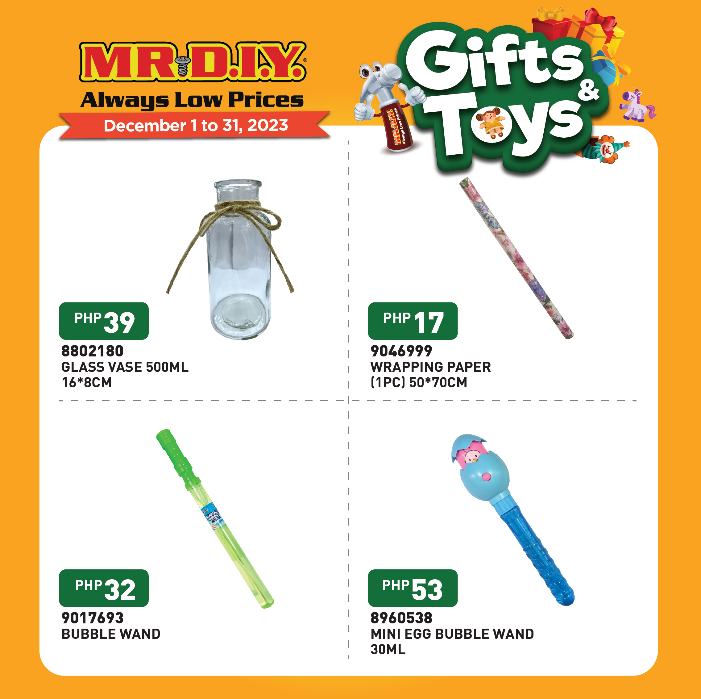 Mr diy deals toys