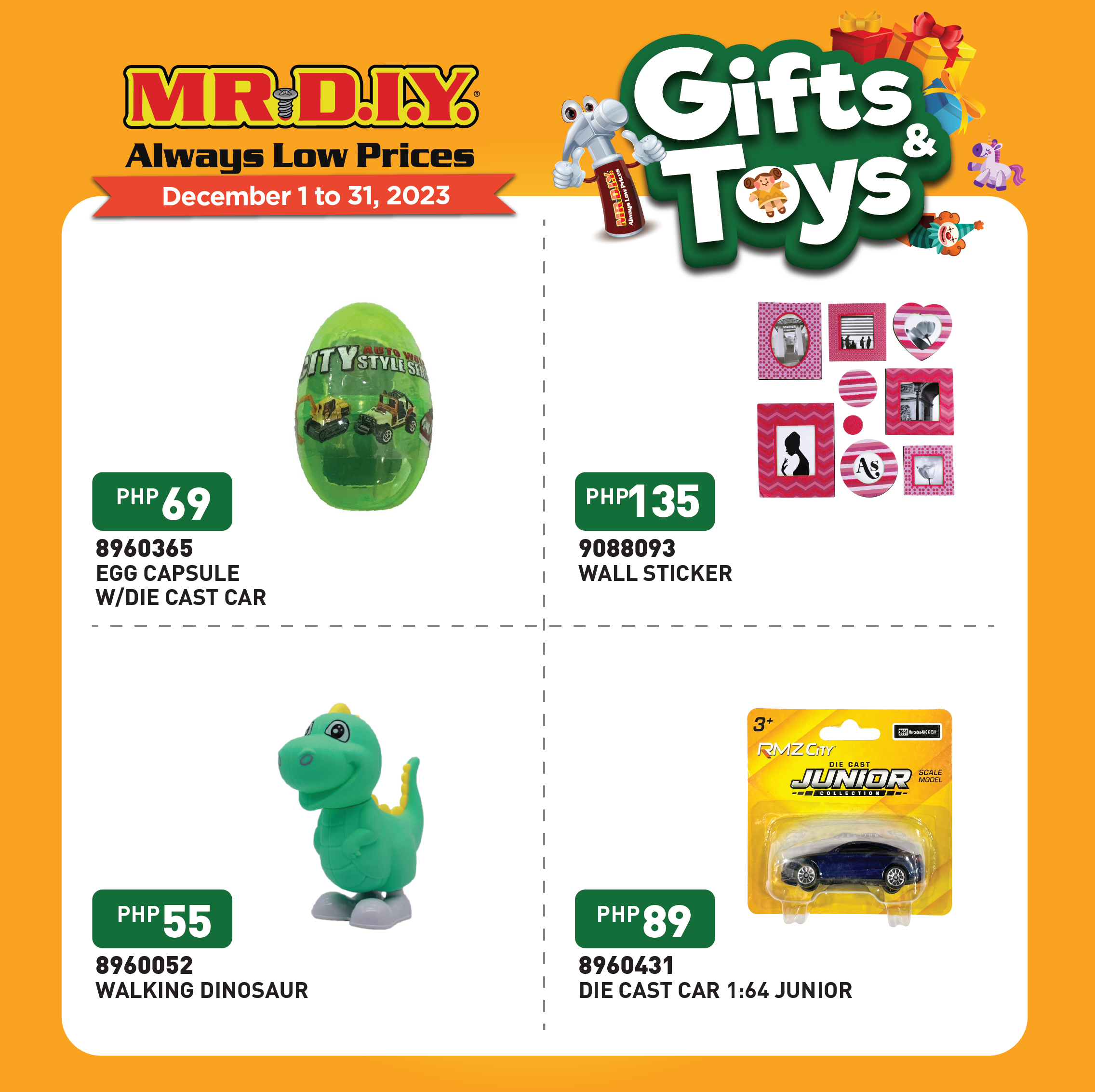 Mr diy deals toys