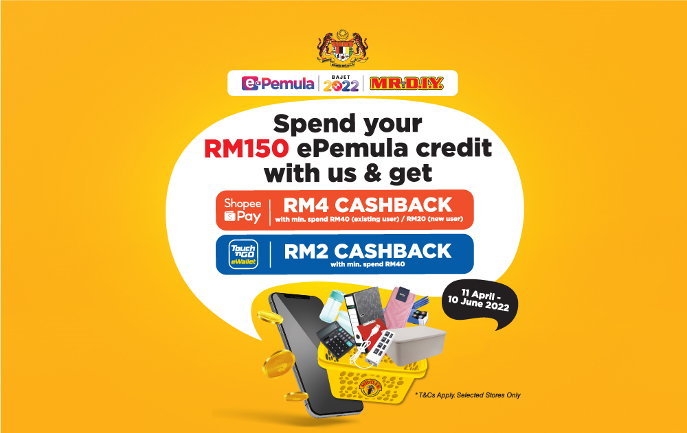 Spend Your RM150 ePemula Credit with MR.DIY 2022 | MR.DIY